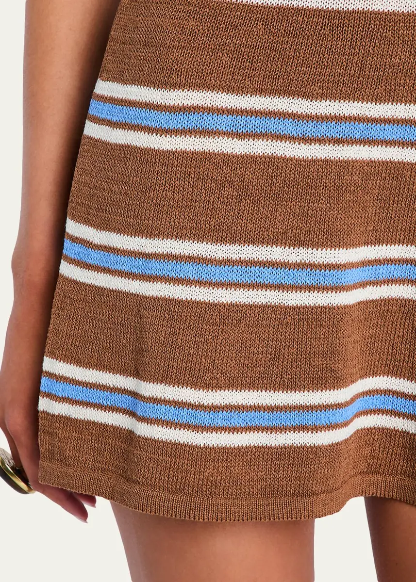 SEROYA Azriel Striped Knit Mini Dress | Thumbnail 5 SEROYA Azriel Striped Knit Mini Dress | Thumbnail 5