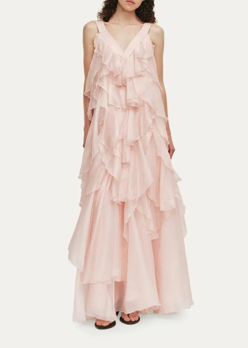 Aje Athena Tiered Ruffle Gown | Thumbnail 2 Aje Athena Tiered Ruffle Gown | Thumbnail 2