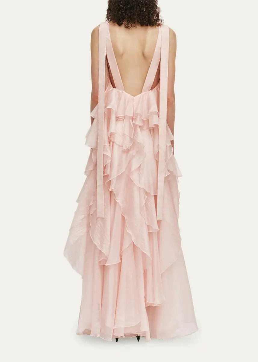 Aje Athena Tiered Ruffle Gown | Thumbnail 3 Aje Athena Tiered Ruffle Gown | Thumbnail 3