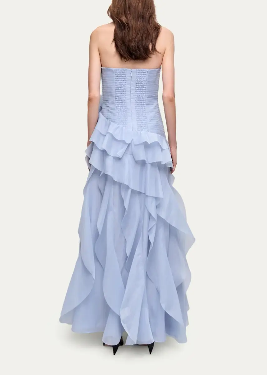 Aje Canyon Strapless Tiered Ruffle Gown | Thumbnail 3 Aje Canyon Strapless Tiered Ruffle Gown | Thumbnail 3