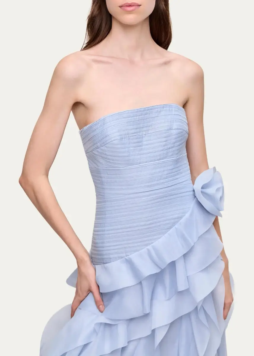 Aje Canyon Strapless Tiered Ruffle Gown | Thumbnail 5 Aje Canyon Strapless Tiered Ruffle Gown | Thumbnail 5
