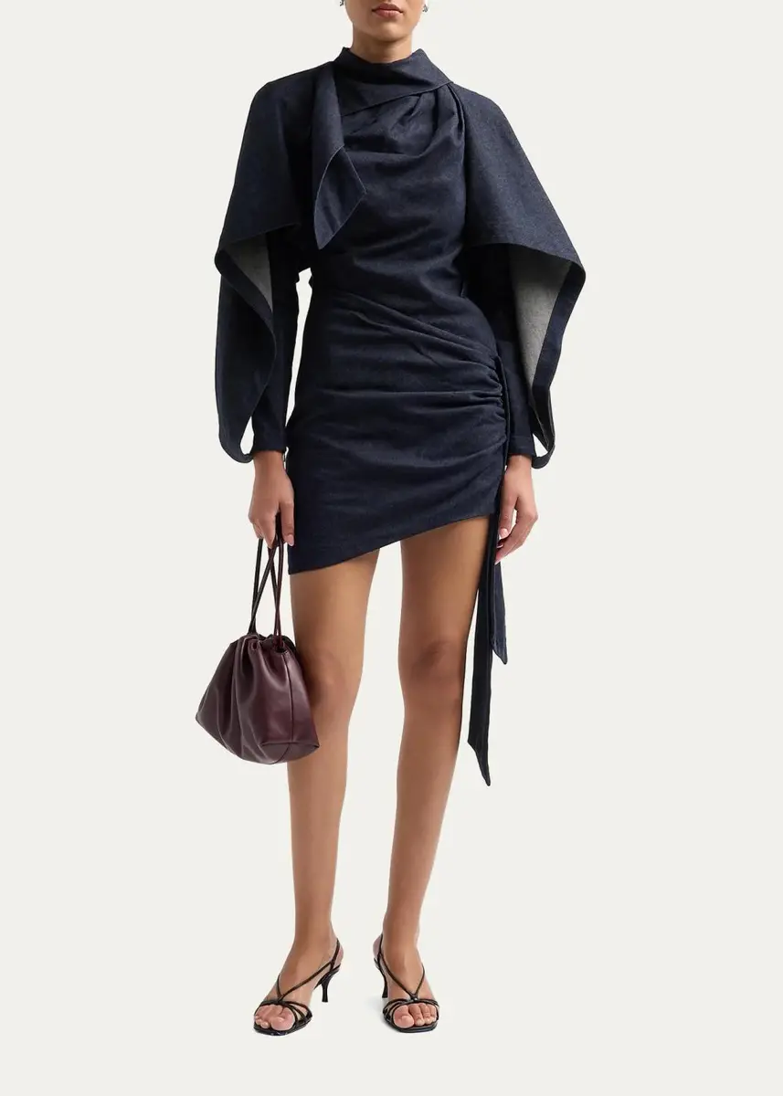 Zimmermann Valiant Draped Denim Mini Dress | Thumbnail 2 Zimmermann Valiant Draped Denim Mini Dress | Thumbnail 2