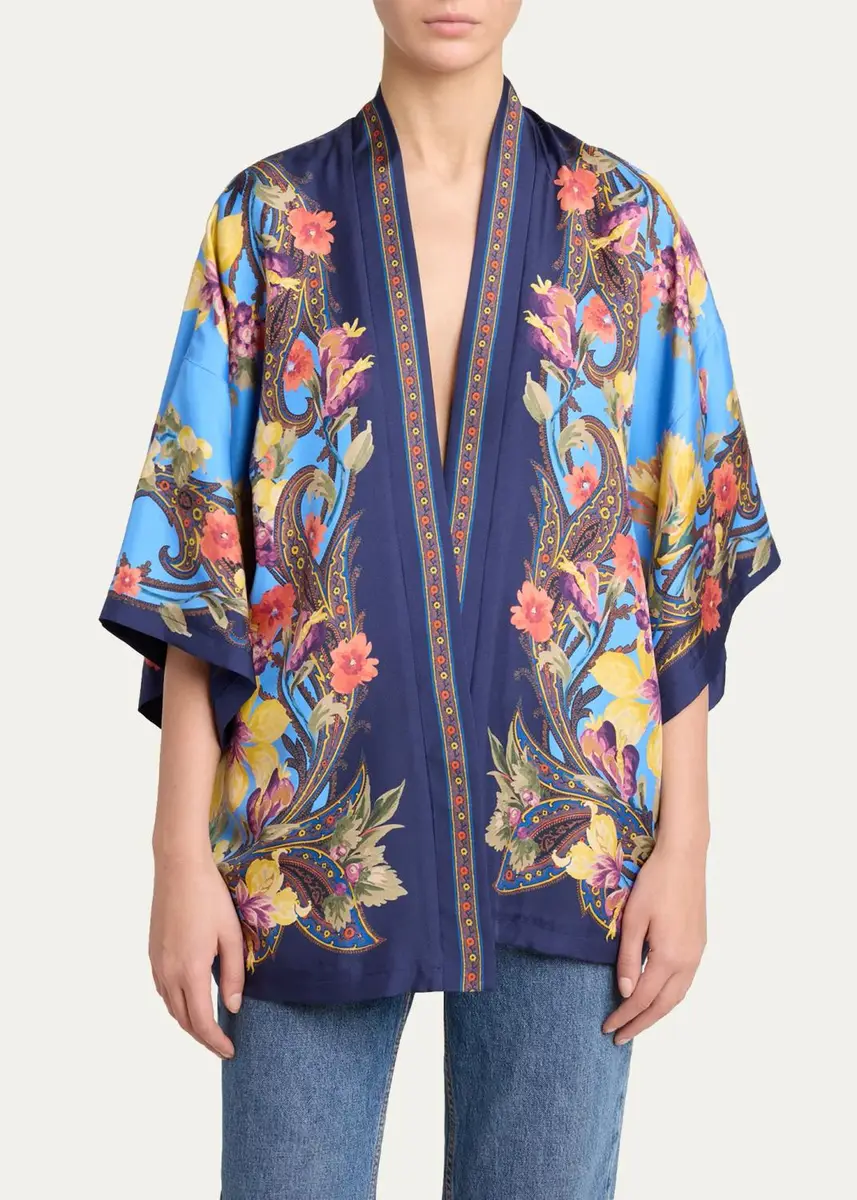 Etro Kesa Silk Jacquard Jacket | Thumbnail 4 Etro Kesa Silk Jacquard Jacket | Thumbnail 4