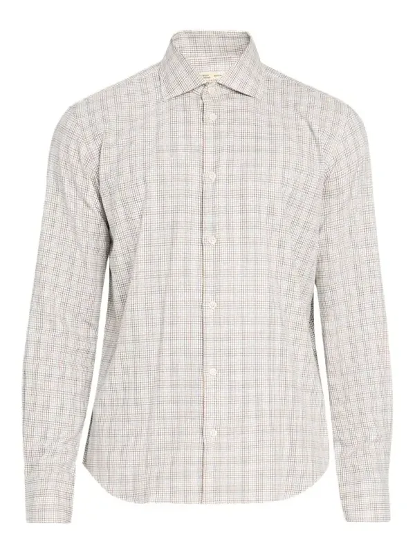 Baldassari Men's Santini Micro-Check Cotton Shirt