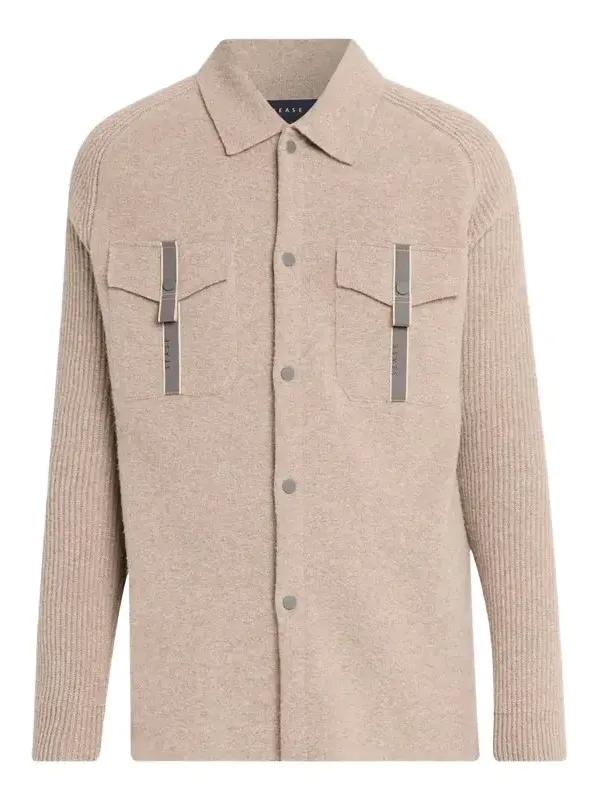 Sease Men's Wool-Cashmere Felted Overshirt