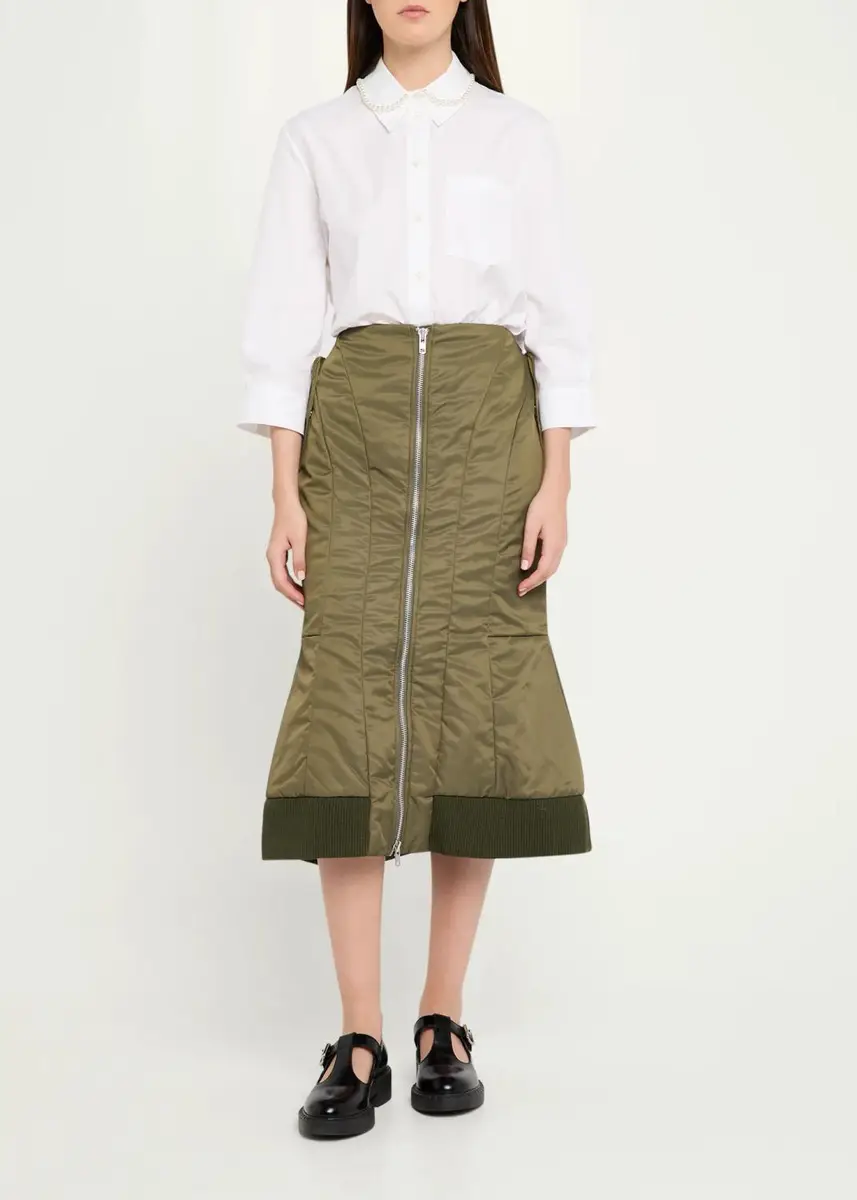 Simone Rocha Padded Sculpt Midi Bomber Skirt | Thumbnail 2 Simone Rocha Padded Sculpt Midi Bomber Skirt | Thumbnail 2