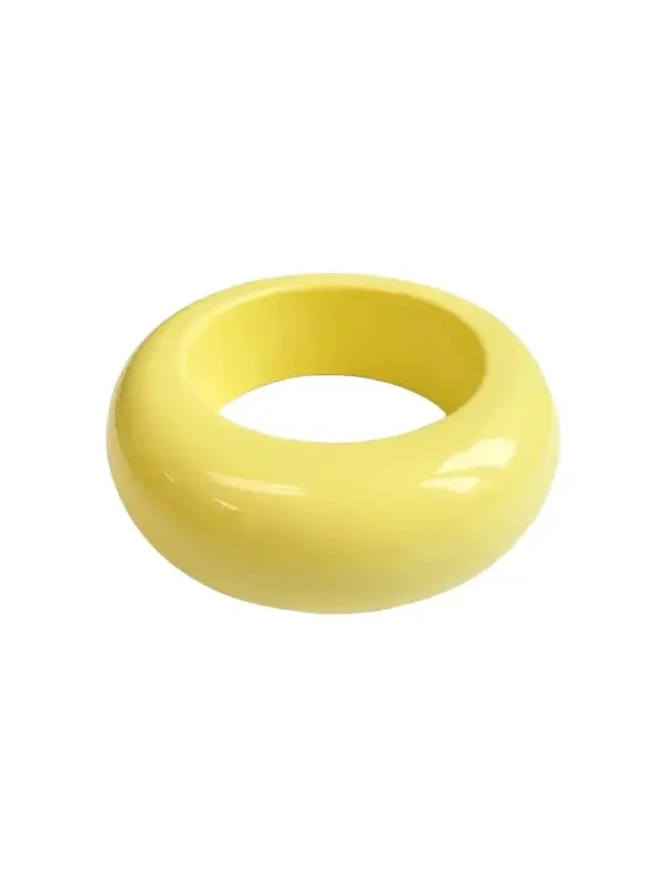 Butter Yellow Resin Bangle Butter Yellow Resin Bangle