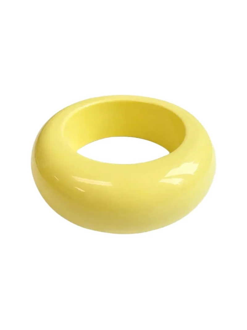 Butter Yellow Resin Bangle
