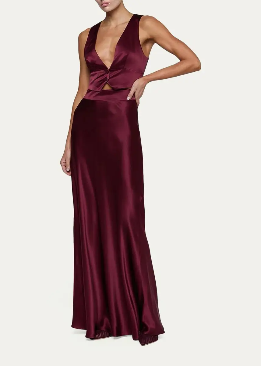 L'Agence Ryker Silk Maxi Skirt | Thumbnail 2