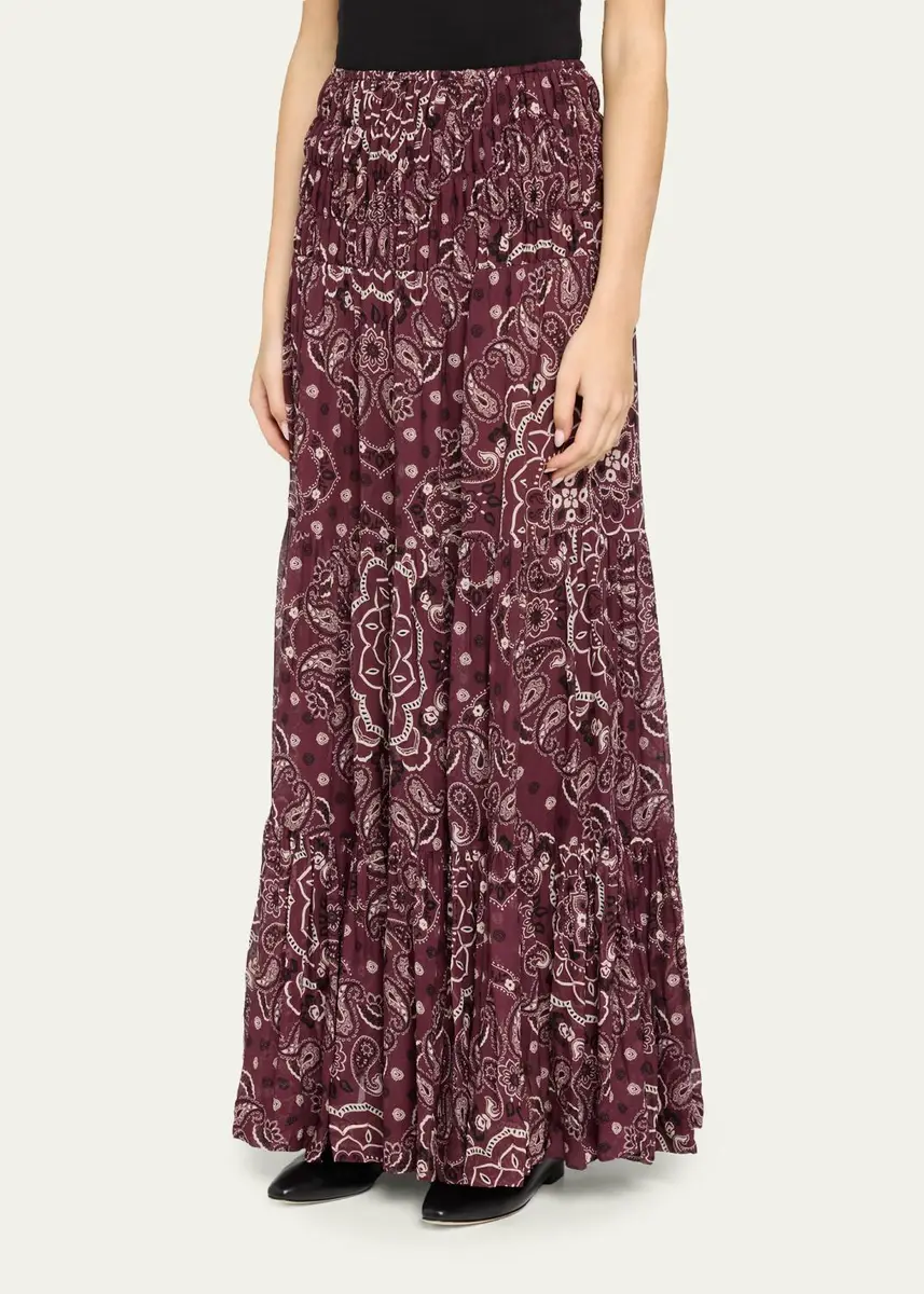 Cara Cara Emilina Paisley Maxi Skirt | Thumbnail 4 Cara Cara Emilina Paisley Maxi Skirt | Thumbnail 4