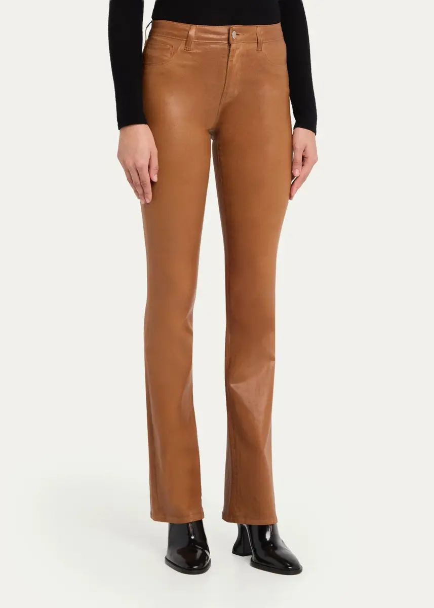 L'Agence Selma High-Rise Coated Sleek Baby Boot Jeans | Thumbnail 4 L'Agence Selma High-Rise Coated Sleek Baby Boot Jeans | Thumbnail 4