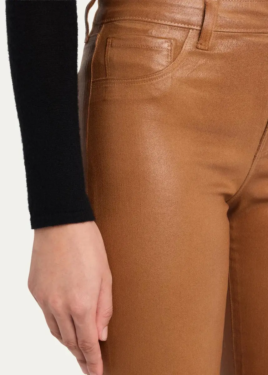 L'Agence Selma High-Rise Coated Sleek Baby Boot Jeans | Thumbnail 5 L'Agence Selma High-Rise Coated Sleek Baby Boot Jeans | Thumbnail 5