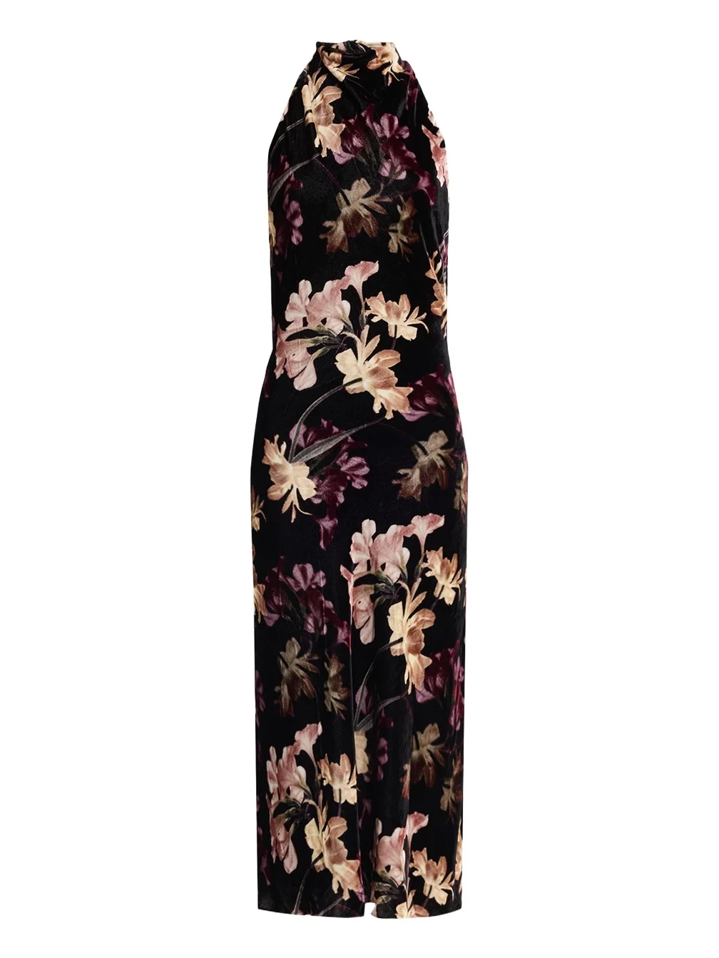 Fara Floral Velvet Maxi Dress