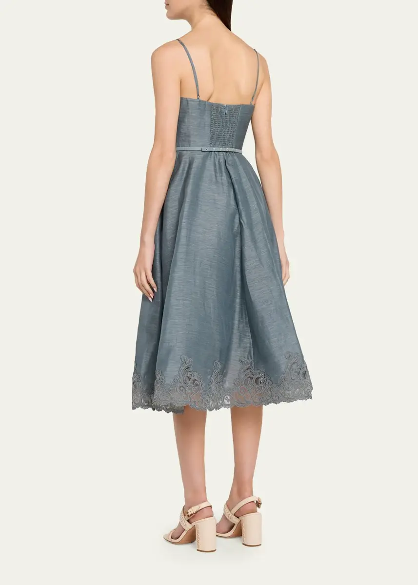 Zimmermann Ascent Tucked Midi Dress | Thumbnail 3 Zimmermann Ascent Tucked Midi Dress | Thumbnail 3