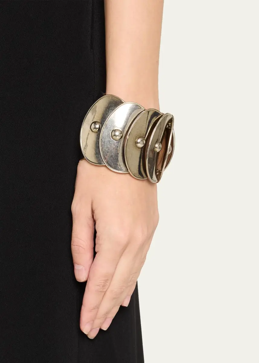 Ralph Lauren Collection Antiqued Overlapping Disk Cuff | Thumbnail 2 Ralph Lauren Collection Antiqued Overlapping Disk Cuff | Thumbnail 2