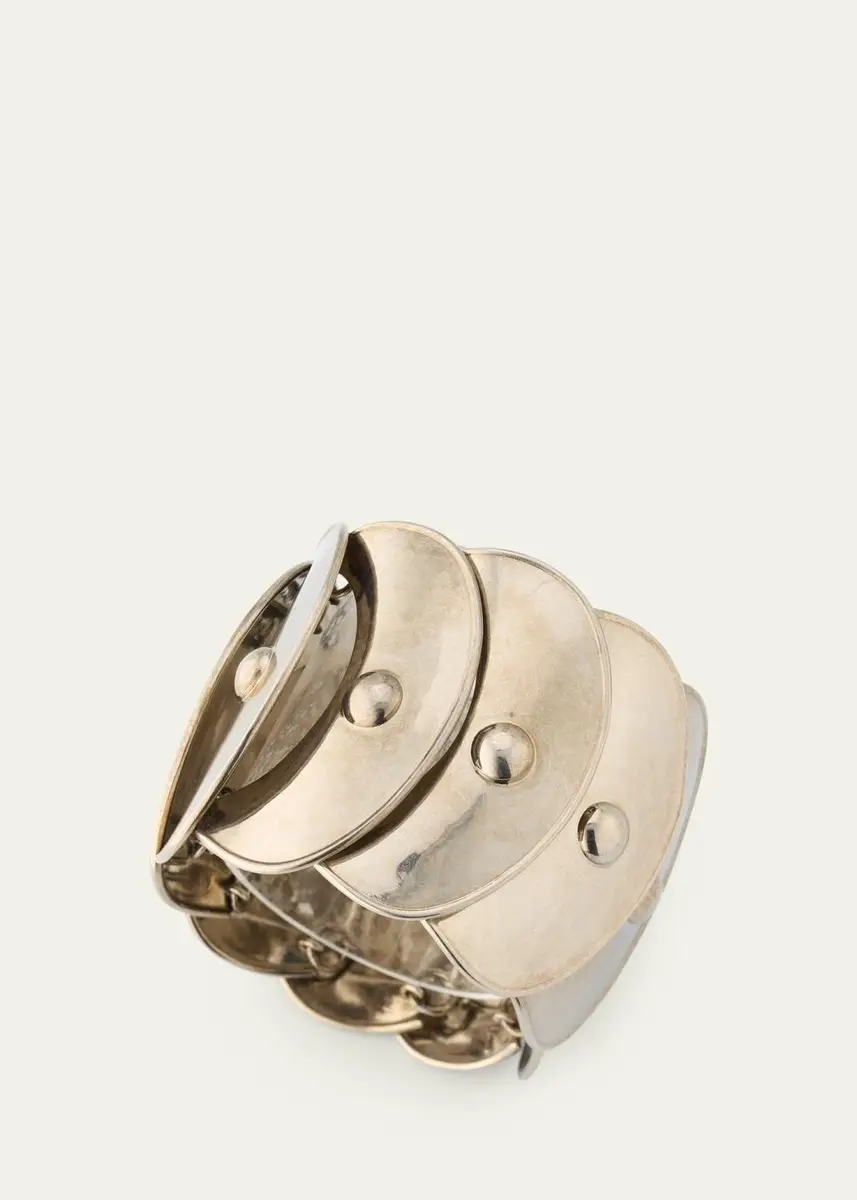 Ralph Lauren Collection Antiqued Overlapping Disk Cuff | Thumbnail 3 Ralph Lauren Collection Antiqued Overlapping Disk Cuff | Thumbnail 3