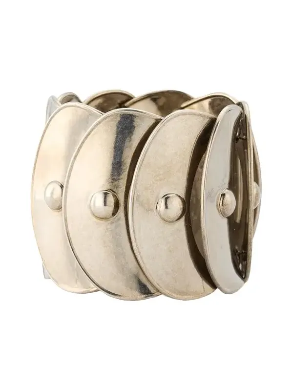 Antiqued Overlapping Disk Cuff Antiqued Overlapping Disk Cuff