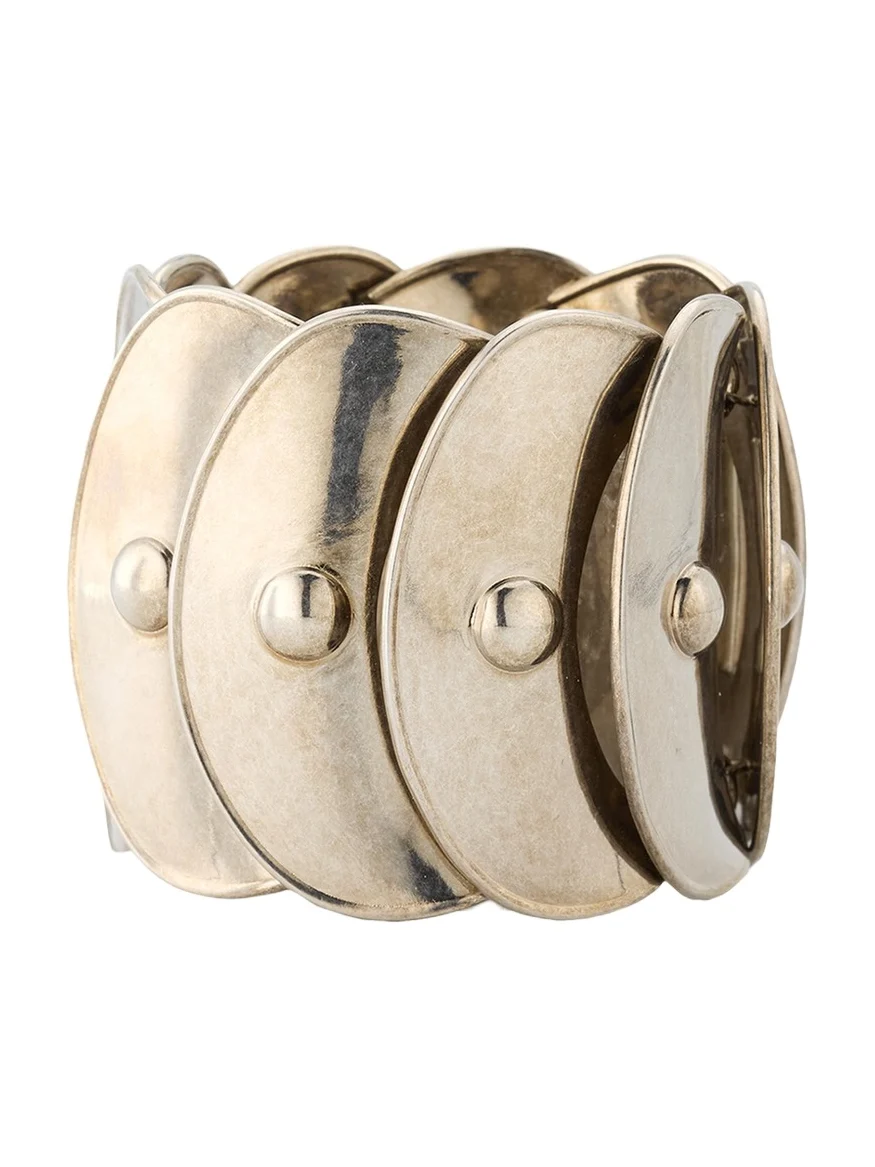 Ralph Lauren Collection Antiqued Overlapping Disk Cuff