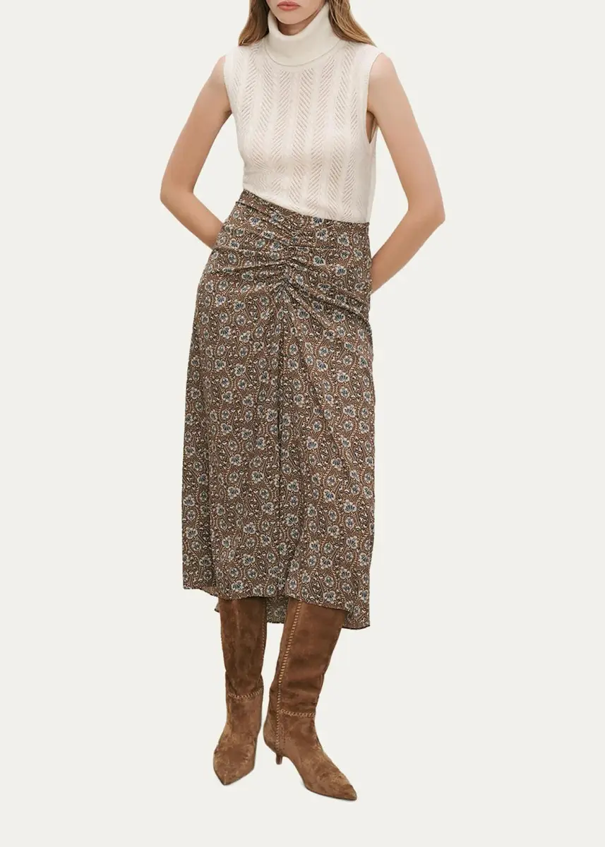 Veronica Beard Limani Floral Midi Skirt | Thumbnail 2 Veronica Beard Limani Floral Midi Skirt | Thumbnail 2