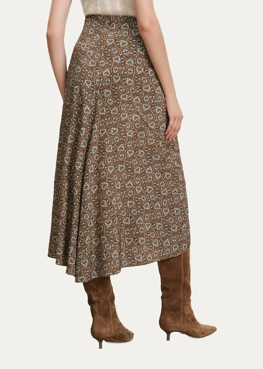 Veronica Beard Limani Floral Midi Skirt | Thumbnail 3 Veronica Beard Limani Floral Midi Skirt | Thumbnail 3