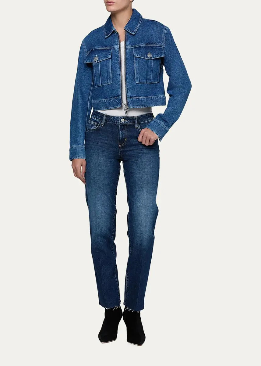 L'Agence Micah Oversized Denim jacket | Thumbnail 2