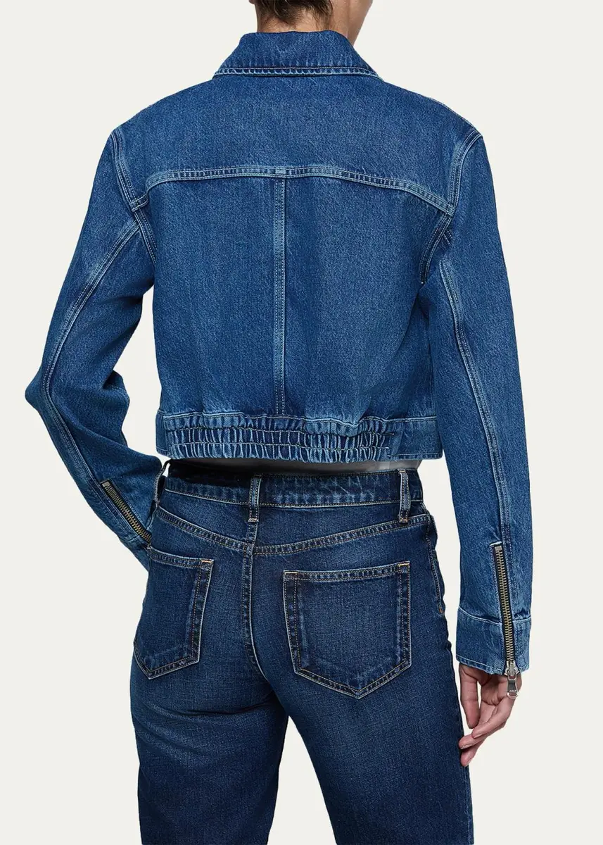 L'Agence Micah Oversized Denim jacket | Thumbnail 3