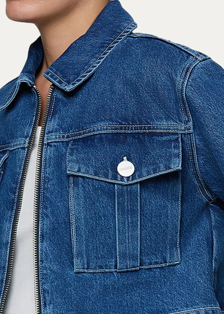 L'Agence Micah Oversized Denim jacket | Thumbnail 5