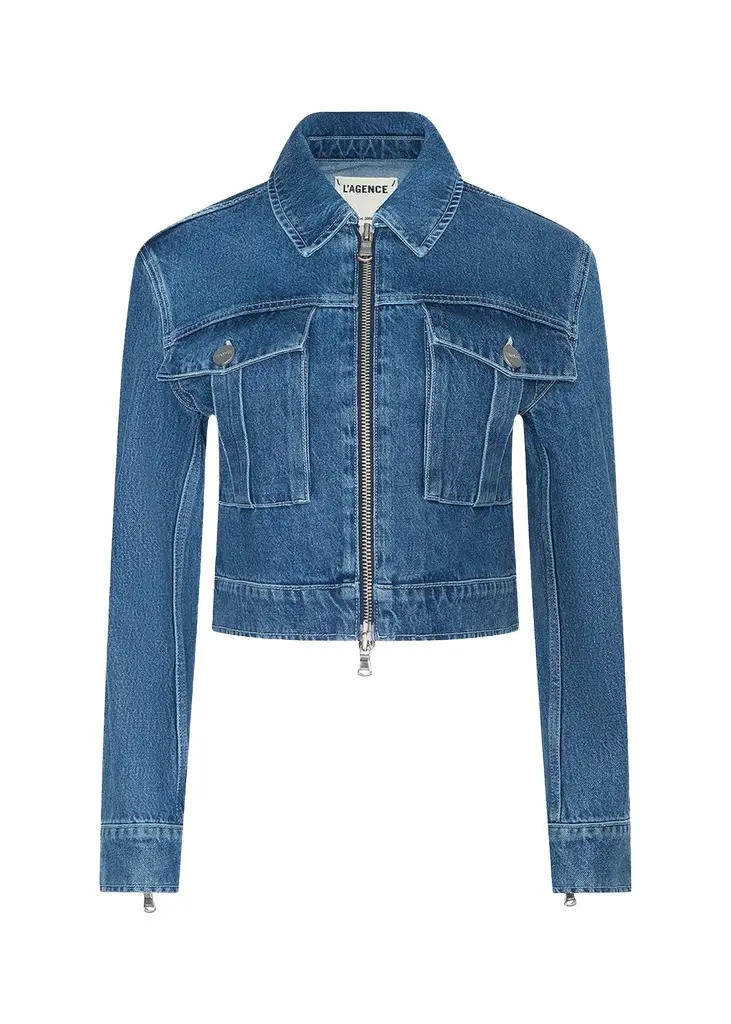 L'Agence Micah Oversized Denim jacket
