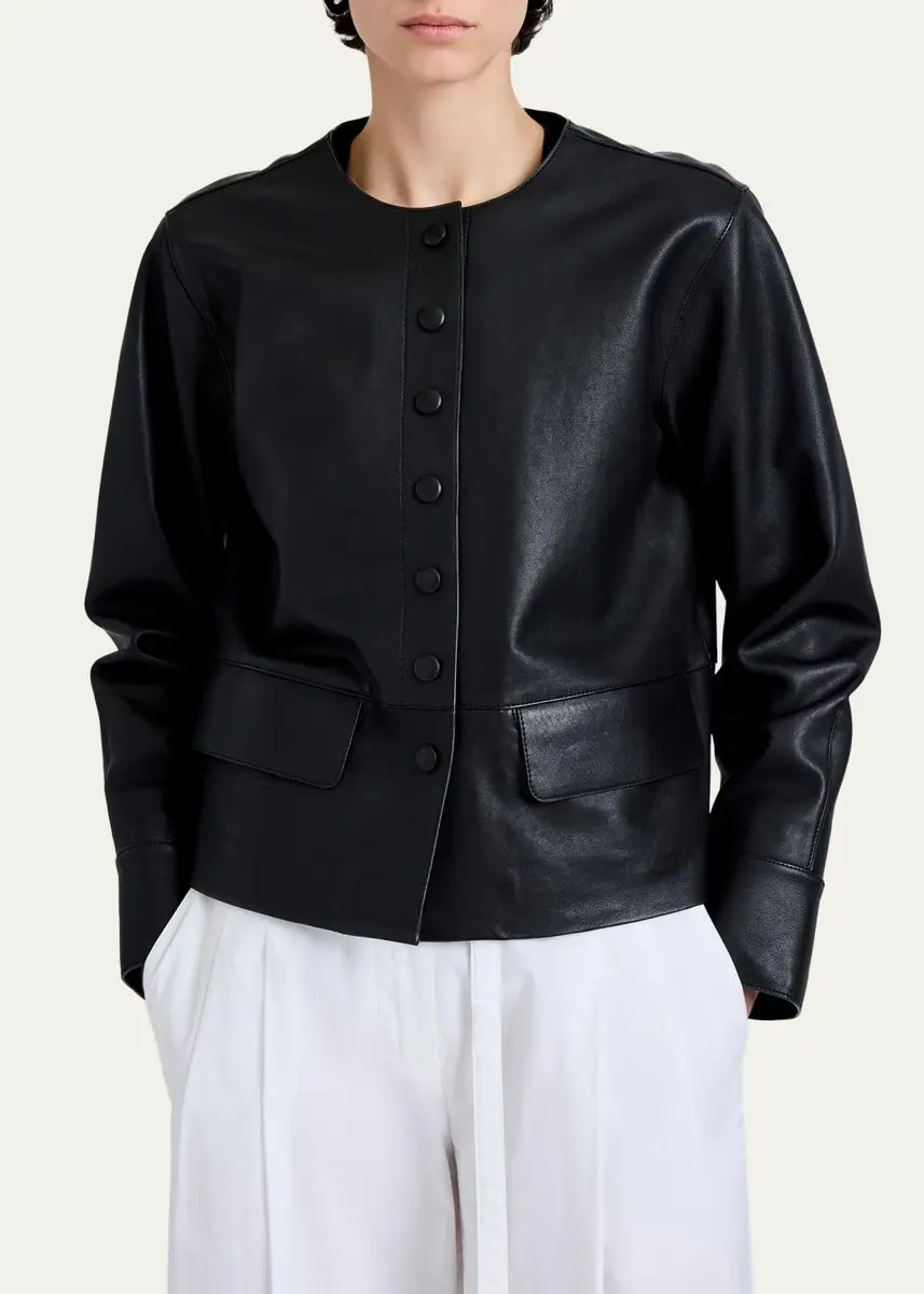 Proenza Schouler White Label Robin Leather Jacket | Thumbnail 4 Proenza Schouler White Label Robin Leather Jacket | Thumbnail 4