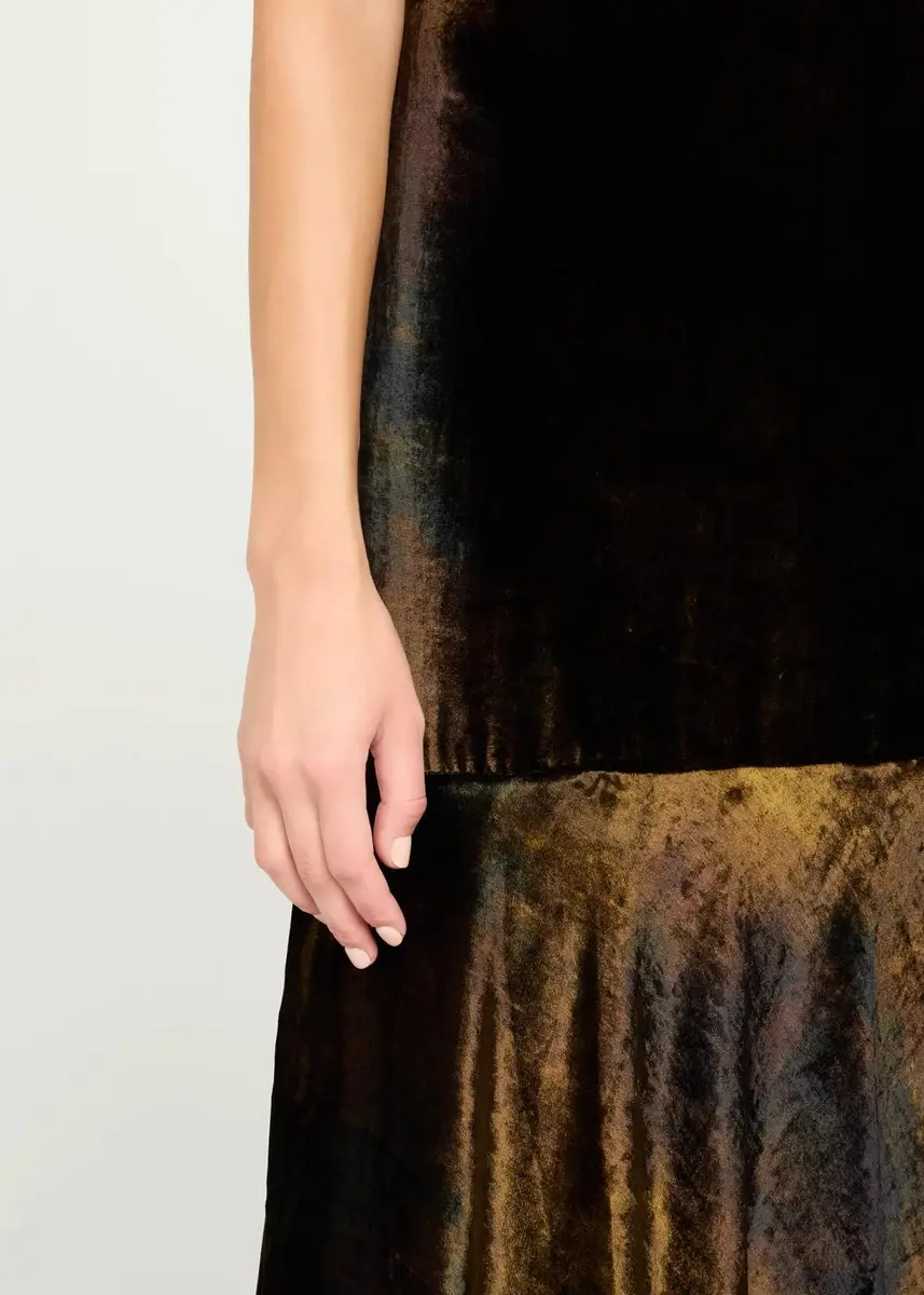 Kiton Velvet Draped Open-Back Sleeveless Gown | Thumbnail 5 Kiton Velvet Draped Open-Back Sleeveless Gown | Thumbnail 5