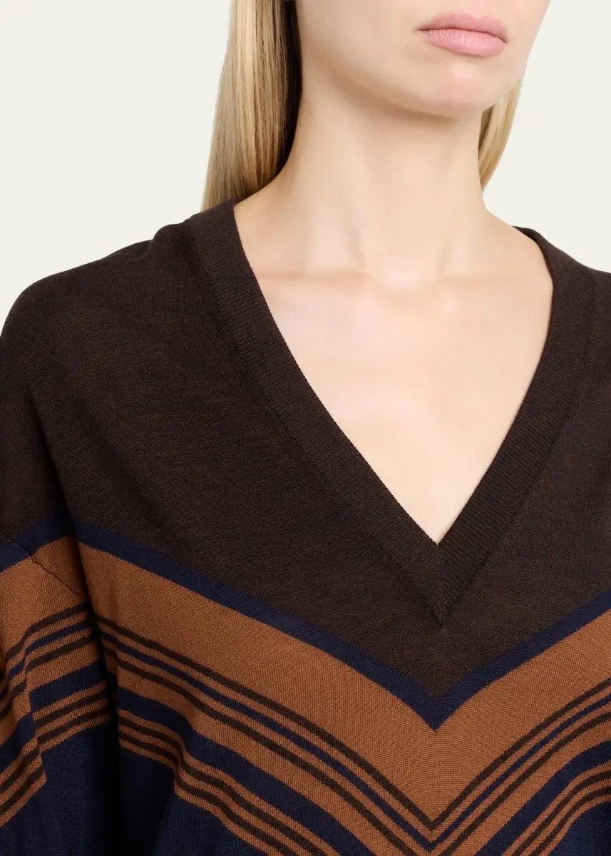 A.L.C. Nicole Chevron Wool Sweater | Thumbnail 5 A.L.C. Nicole Chevron Wool Sweater | Thumbnail 5