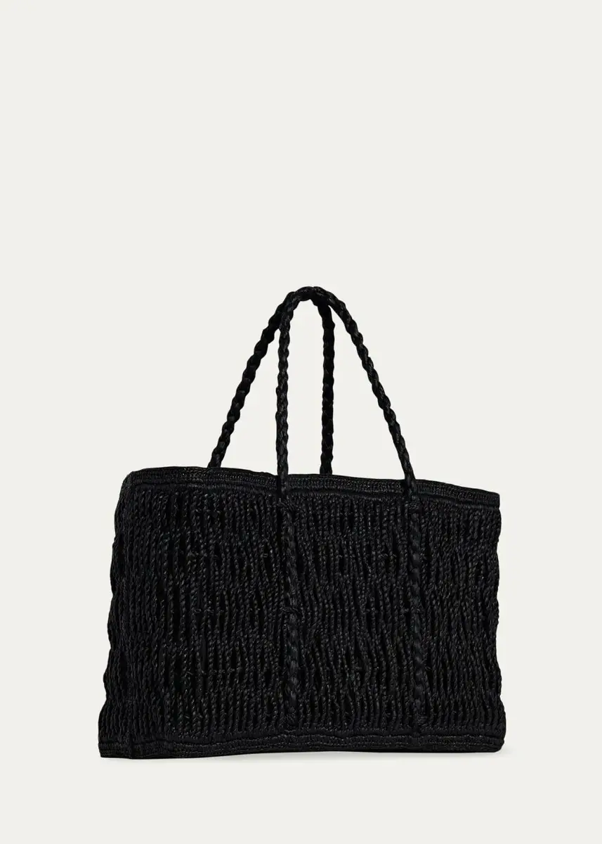 The Row Georgica Tote Bag in Woven Raffia | Thumbnail 2 The Row Georgica Tote Bag in Woven Raffia | Thumbnail 2