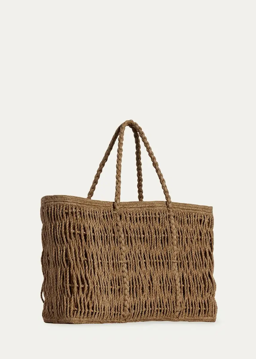 The Row Georgica Tote Bag in Woven Raffia | Thumbnail 4 The Row Georgica Tote Bag in Woven Raffia | Thumbnail 4