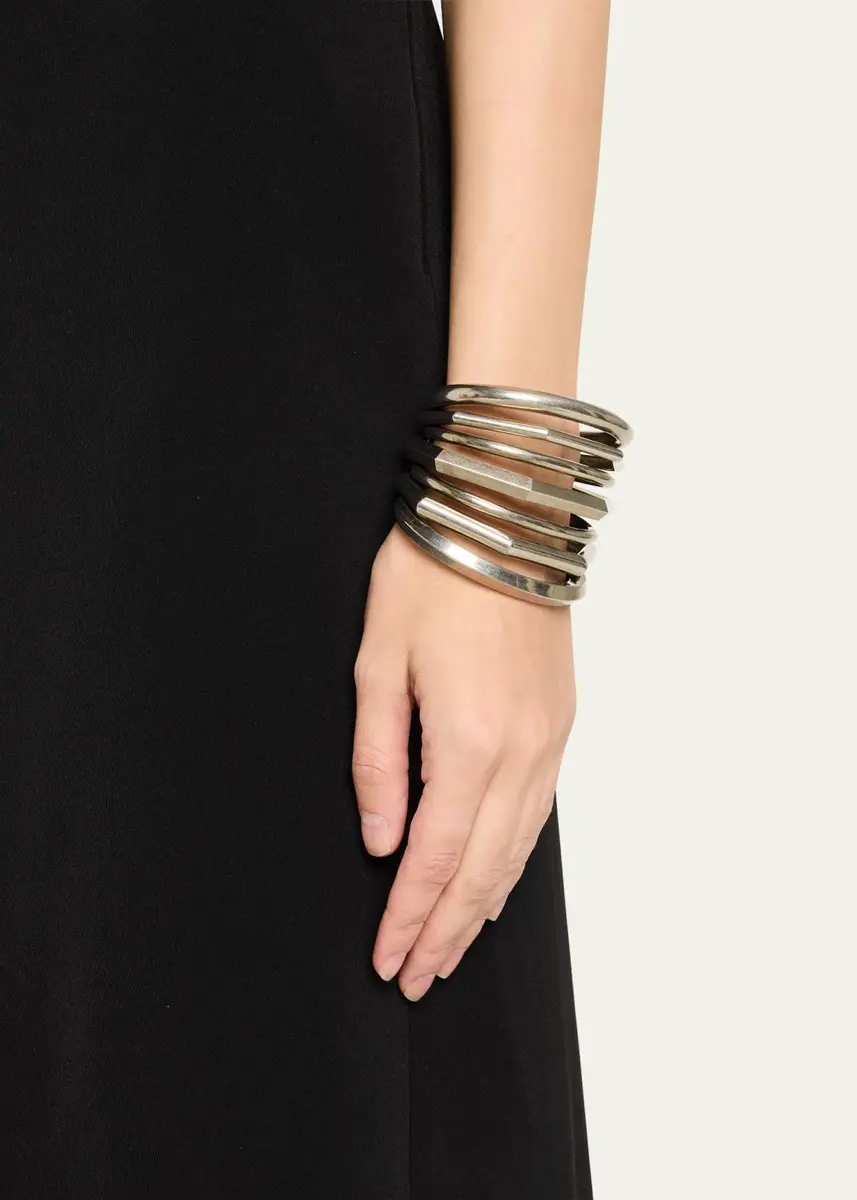 Ralph Lauren Collection Antiqued Silver-Tone Orbit Cuff | Thumbnail 2