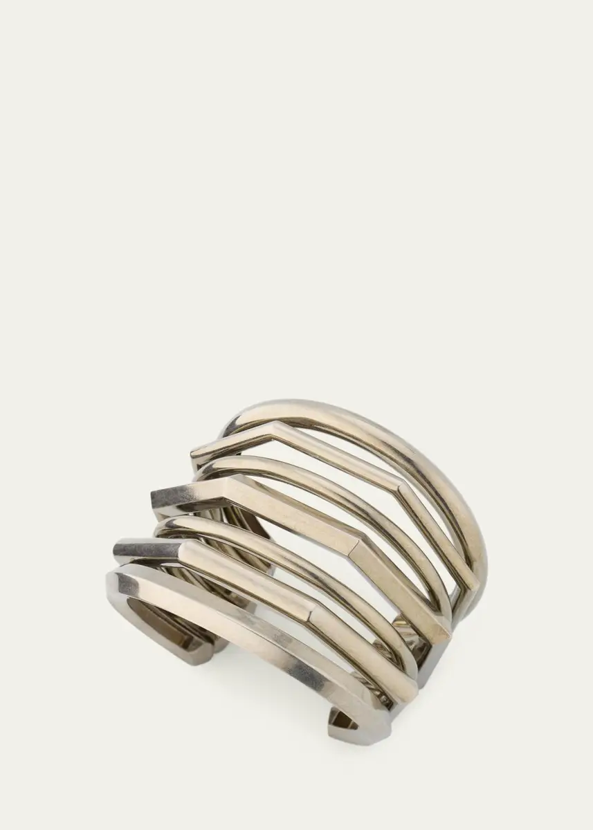 Ralph Lauren Collection Antiqued Silver-Tone Orbit Cuff | Thumbnail 3