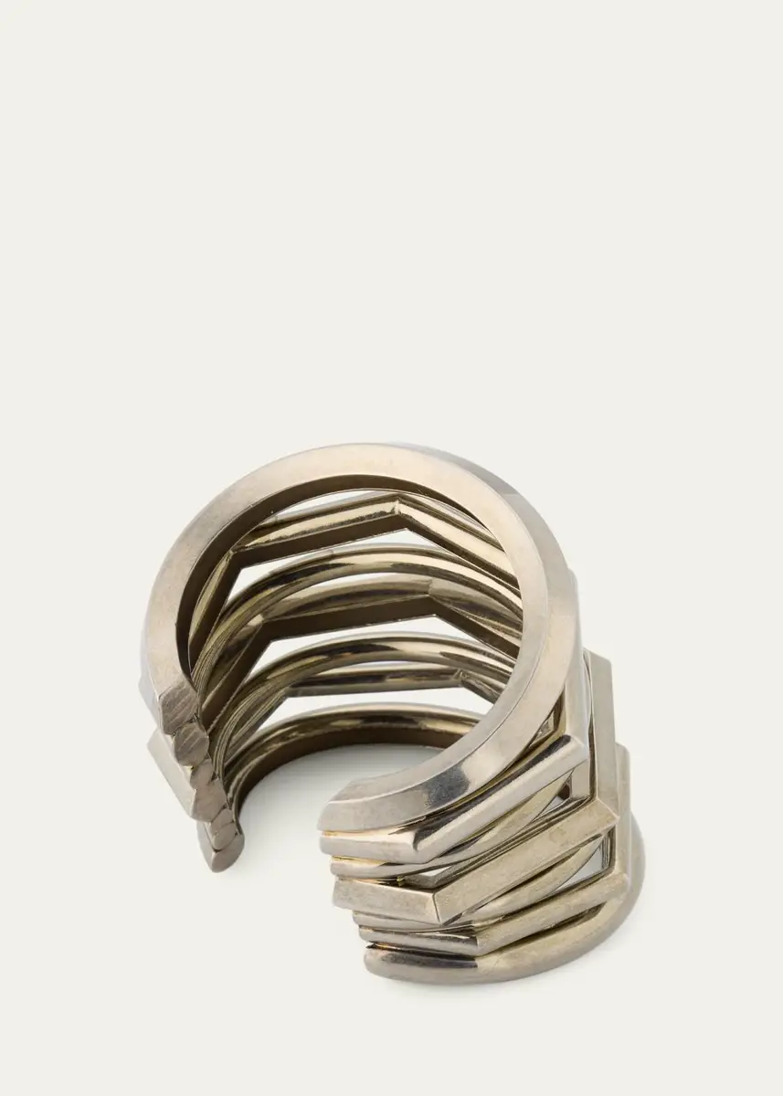 Ralph Lauren Collection Antiqued Silver-Tone Orbit Cuff | Thumbnail 4
