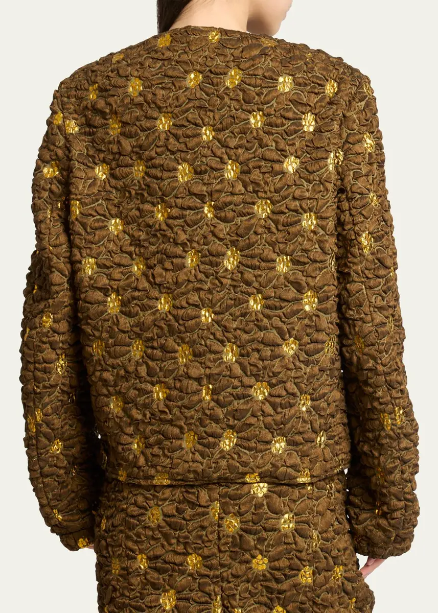 Dries Van Noten Floral Cloqué Jacquard Jacket | Thumbnail 3 Dries Van Noten Floral Cloqué Jacquard Jacket | Thumbnail 3