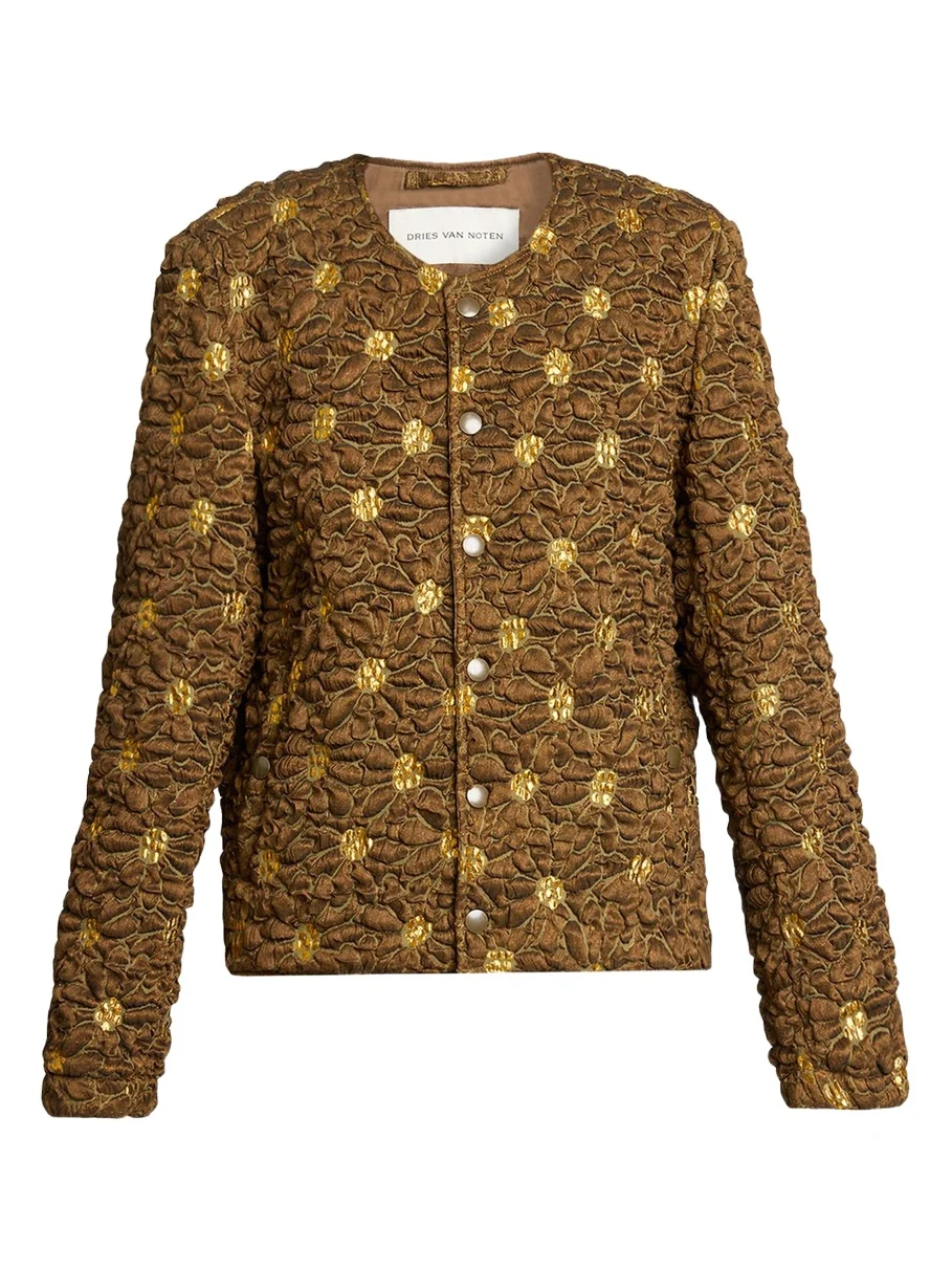 Floral Cloqué Jacquard Jacket Floral Cloqué Jacquard Jacket