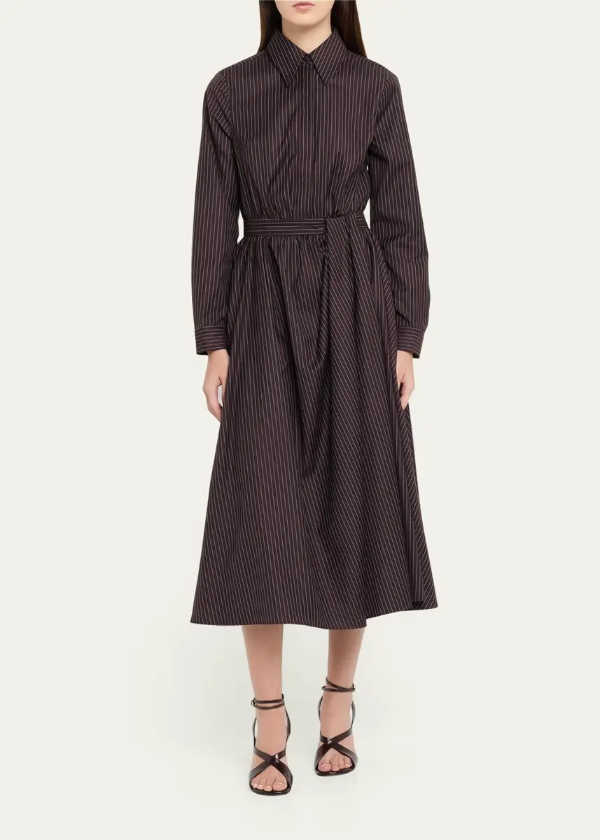 Rosie Assoulin Nip/Tuck Pinstripe Shirtdress | Thumbnail 2 Rosie Assoulin Nip/Tuck Pinstripe Shirtdress | Thumbnail 2
