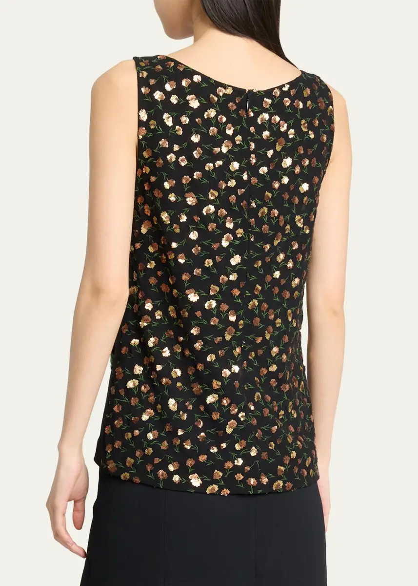 Dries Van Noten Floral Embellished Scoop-Neck Tank Top | Thumbnail 3 Dries Van Noten Floral Embellished Scoop-Neck Tank Top | Thumbnail 3
