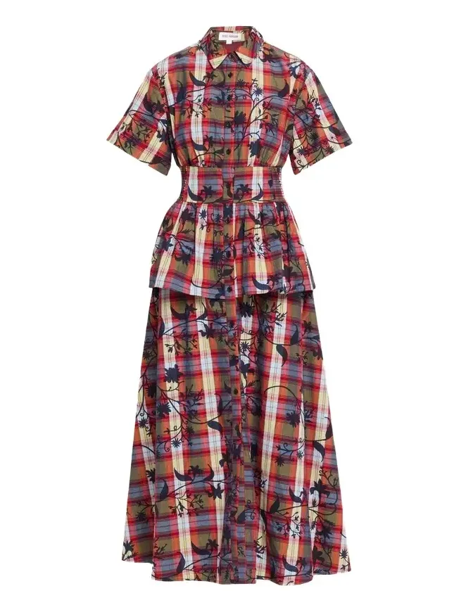 Boogie Woogie Button-Down Plaid Dress Boogie Woogie Button-Down Plaid Dress