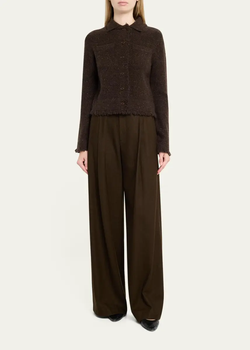 Vince Donegal-Style Cashmere Button-Front Cardigan | Thumbnail 2 Vince Donegal-Style Cashmere Button-Front Cardigan | Thumbnail 2