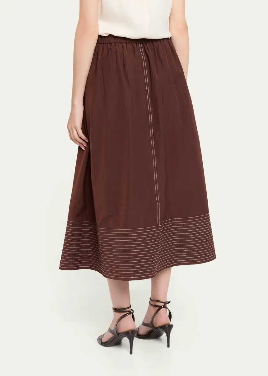 Rosie Assoulin Paneled Hem Midi Skirt | Thumbnail 3 Rosie Assoulin Paneled Hem Midi Skirt | Thumbnail 3