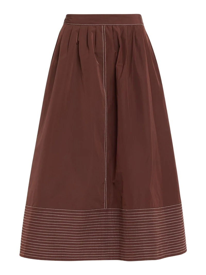 Rosie Assoulin Paneled Hem Midi Skirt