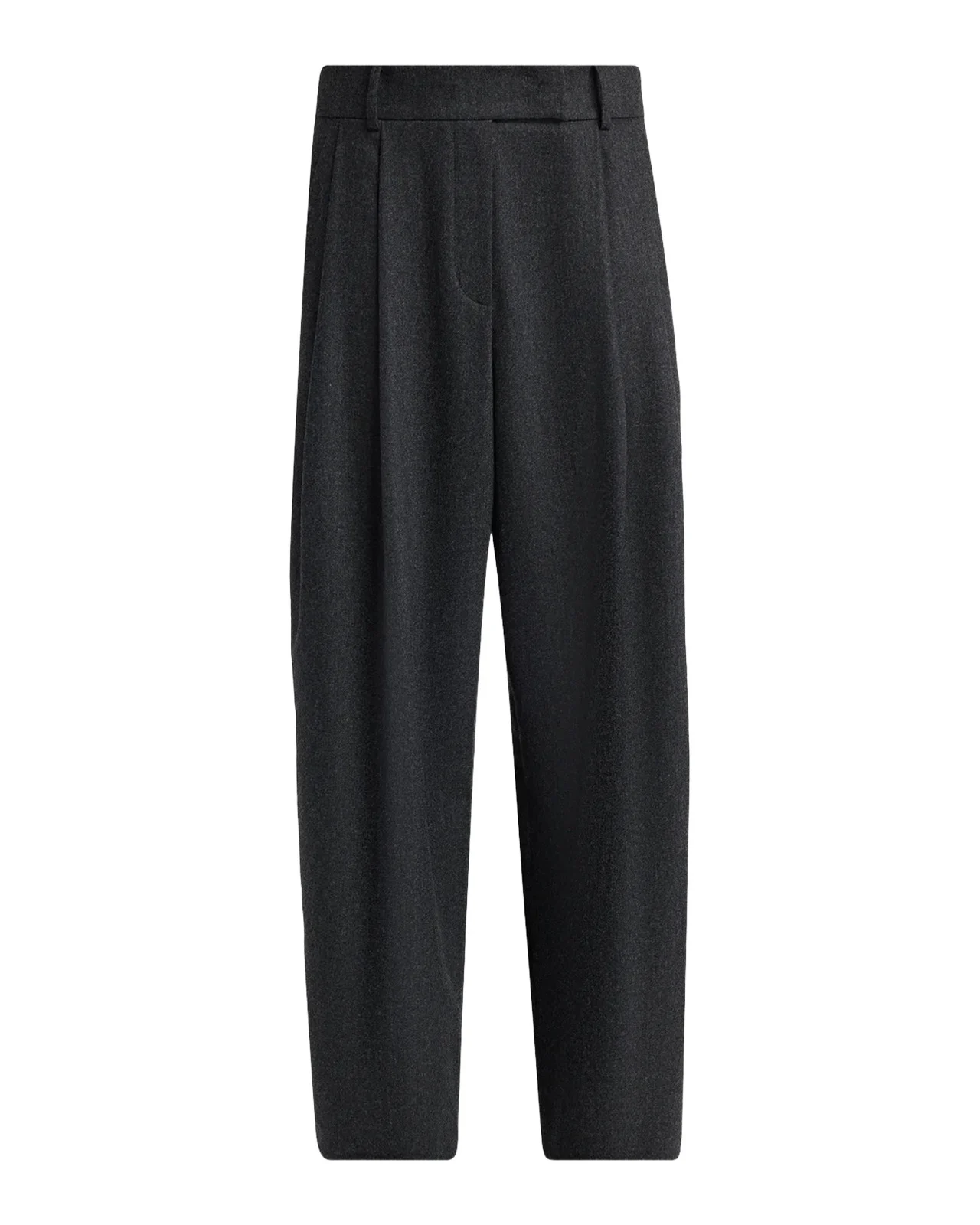 Herringbone Wool-Cashmere Flannel Wide-Leg Trousers Herringbone Wool-Cashmere Flannel Wide-Leg Trousers
