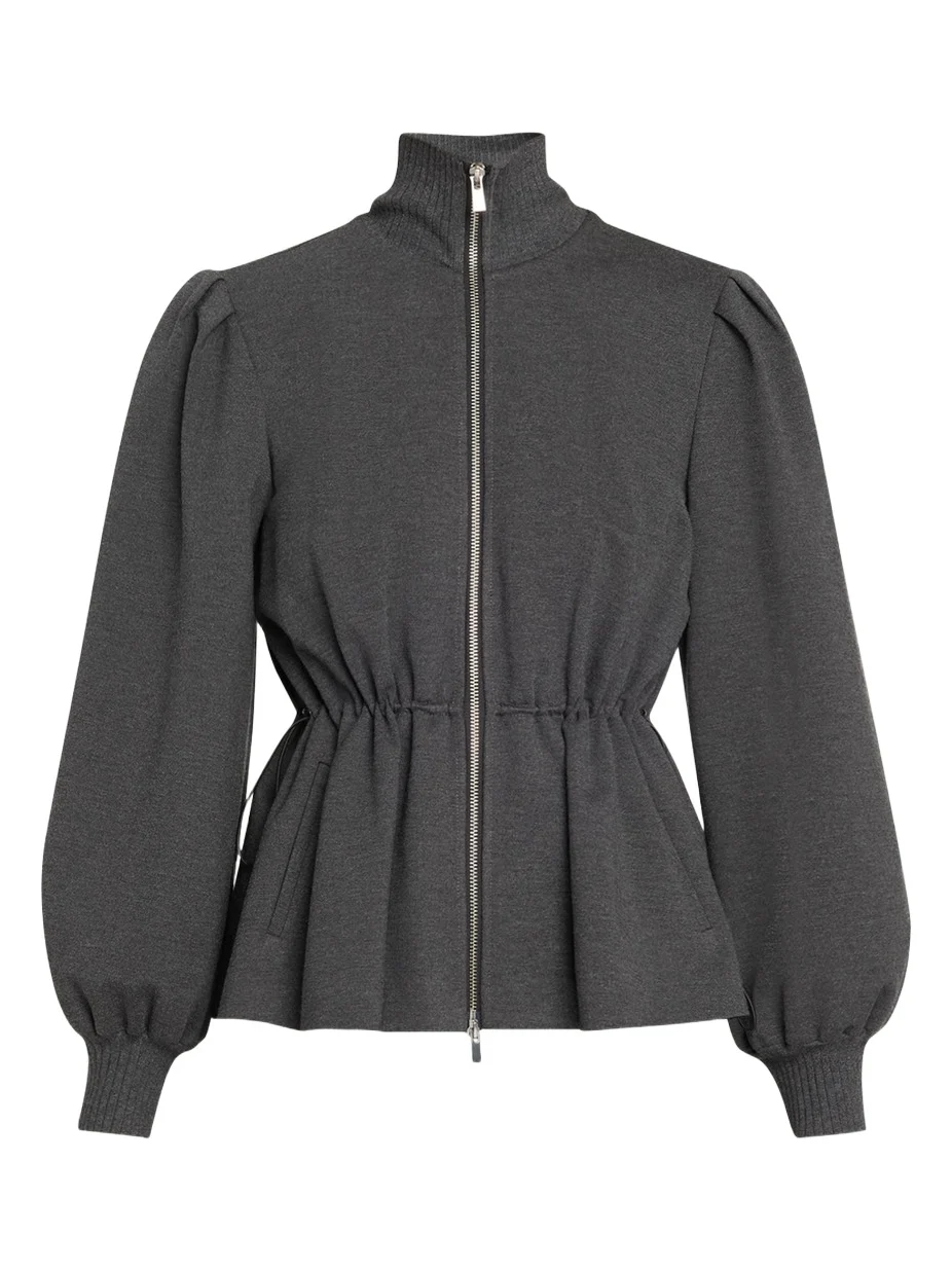 Ida Zip-Front Peplum Jacket Ida Zip-Front Peplum Jacket