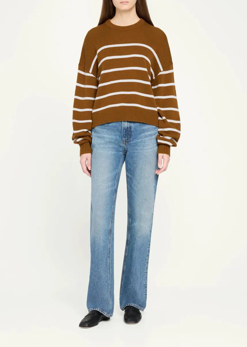 Theory Striped Cashmere Crewneck Sweater | Thumbnail 2 Theory Striped Cashmere Crewneck Sweater | Thumbnail 2
