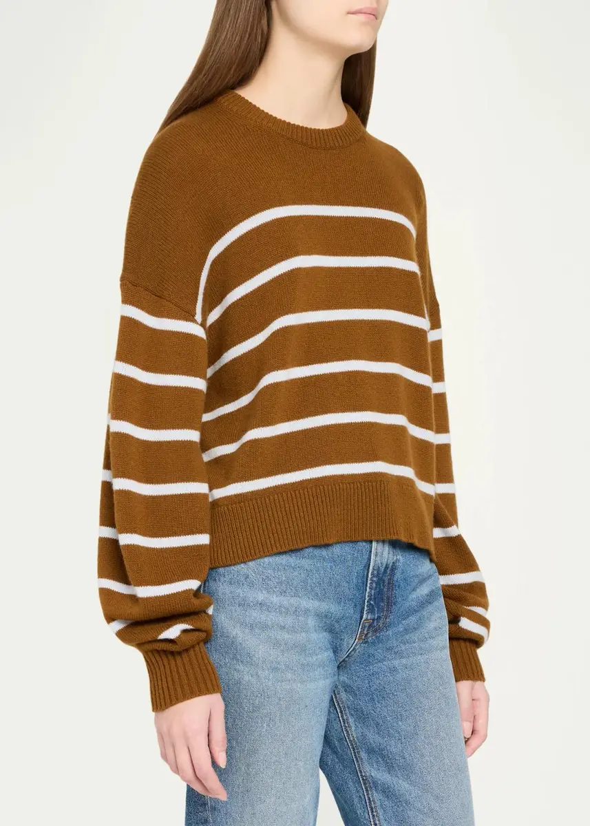 Theory Striped Cashmere Crewneck Sweater | Thumbnail 4 Theory Striped Cashmere Crewneck Sweater | Thumbnail 4