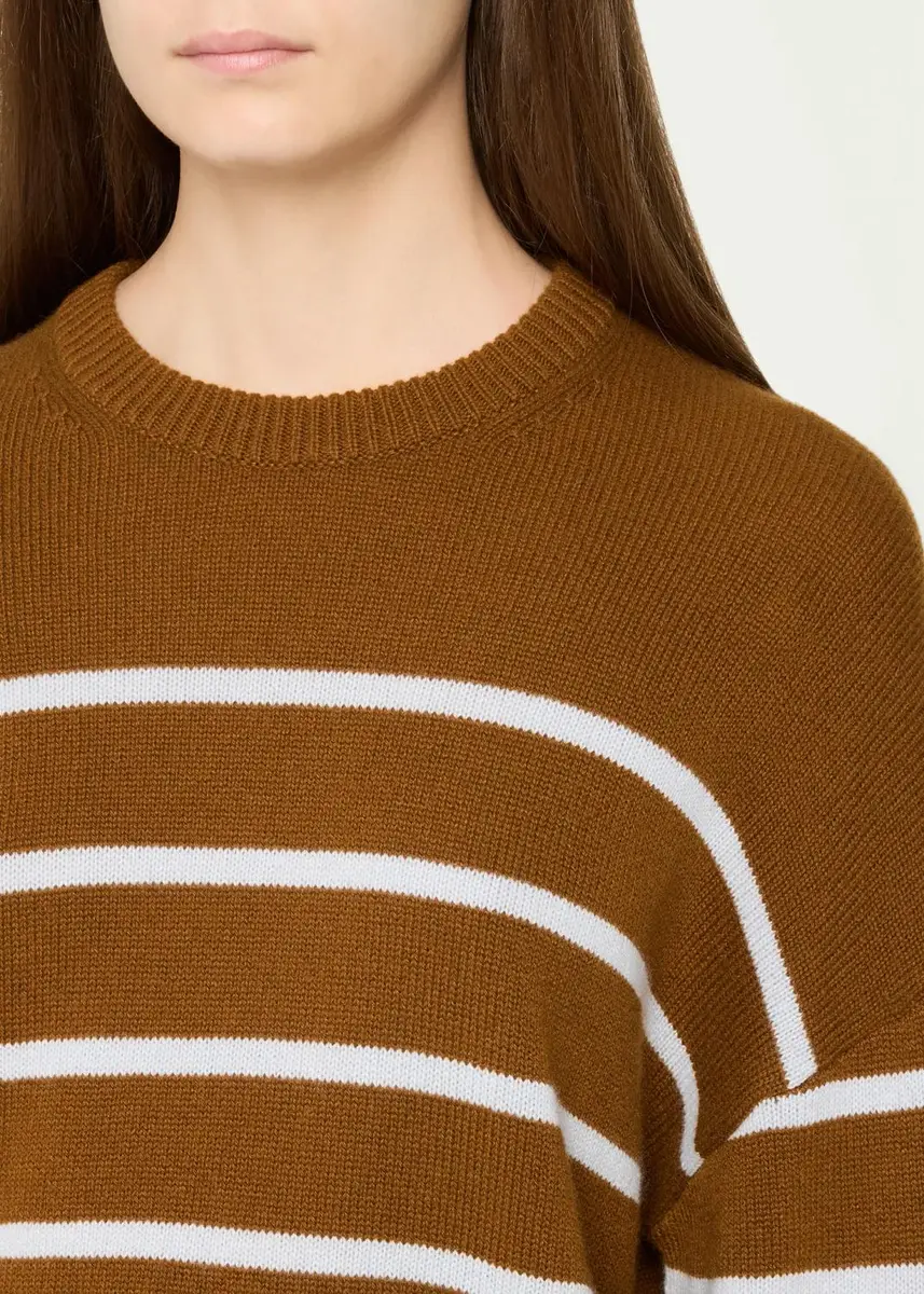 Theory Striped Cashmere Crewneck Sweater | Thumbnail 5 Theory Striped Cashmere Crewneck Sweater | Thumbnail 5