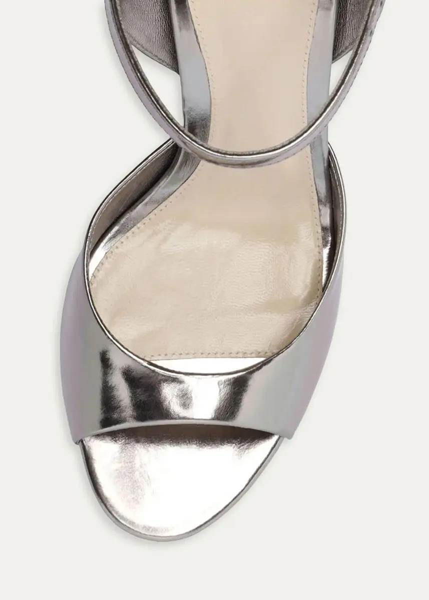 Alexandre Birman 90mm Amy Metallic Leather Ankle-Strap Sandals | Thumbnail 3 Alexandre Birman 90mm Amy Metallic Leather Ankle-Strap Sandals | Thumbnail 3